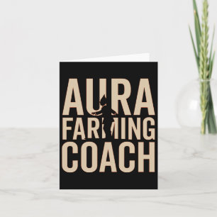 Aura Farming Coach Boat Racing Kid Meme Halloween  Card
