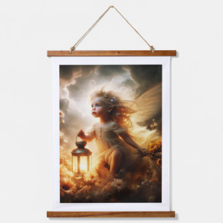 "Aura" Fine Art Baby Sky Fairy Hanging Tapestry