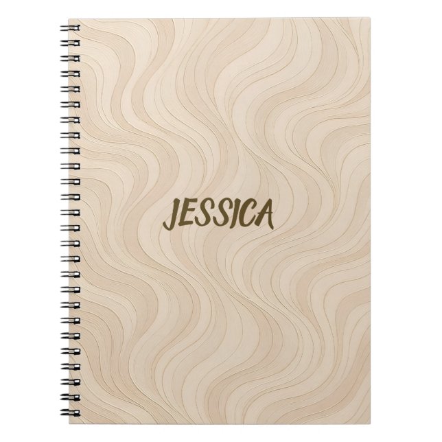 Aura Gradient Energy  Modern Pattern  Notebook (Front)