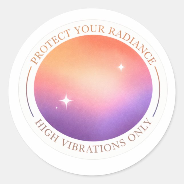 Aura Gradient Sticker - Protect Your Radiance Suns (Front)