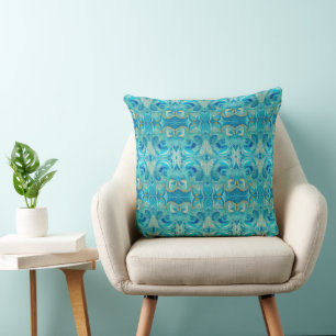Aura Kasih Swirls Paint Design Cushion