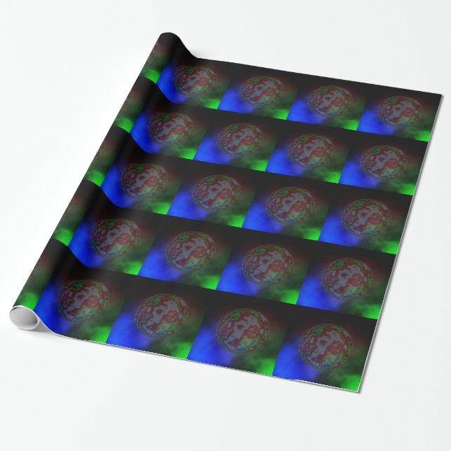Aura Of A Planet, Wrapping Paper (Unrolled)