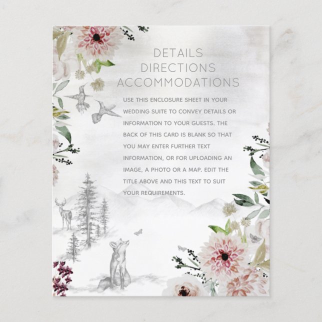 Aura Of Nature Wedding Details Accommodations (Front)