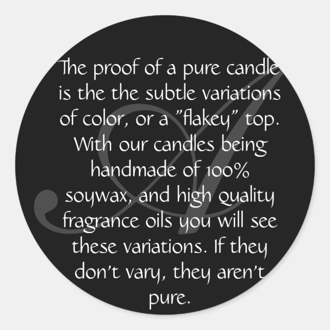 Aura-The Proof Classic Round Sticker (Front)