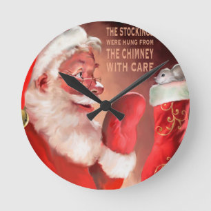 AURA The Stockings.jpg Round Clock