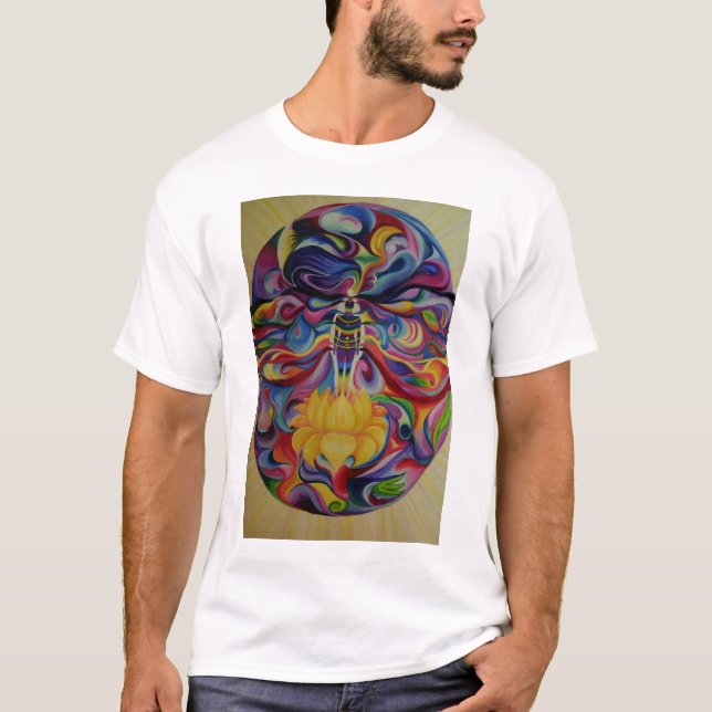Aura Unseen on black t shirt (Front)