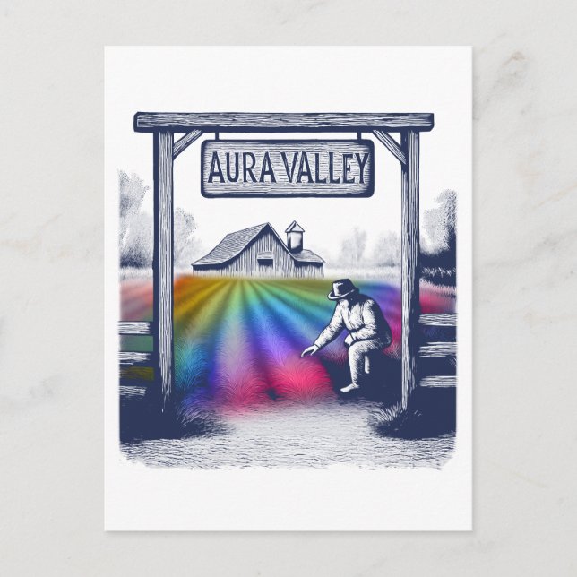 Aura Valley Farm Holiday Postcard (Front)