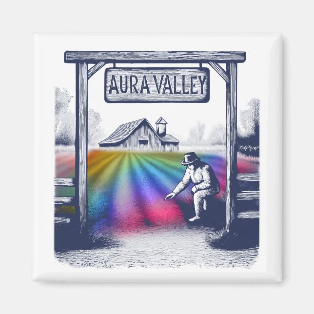 Aura Valley Farm Magnet (Front)