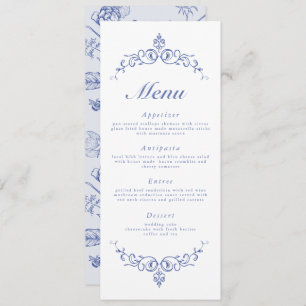 AURELIA Chinoiserie French Victorian Menu Cards