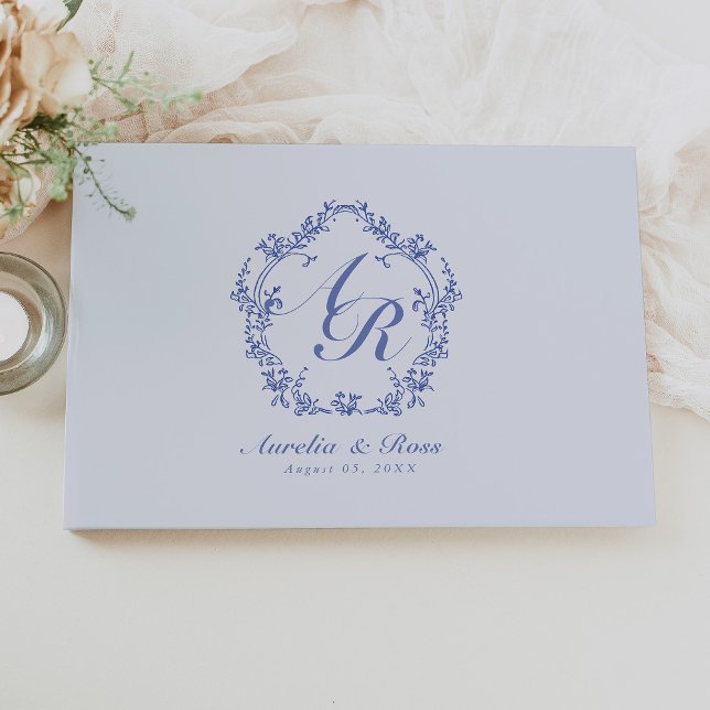 AURELIA Chinoiserie Victorian Floral Monogram Guest Book (Creator Uploaded)