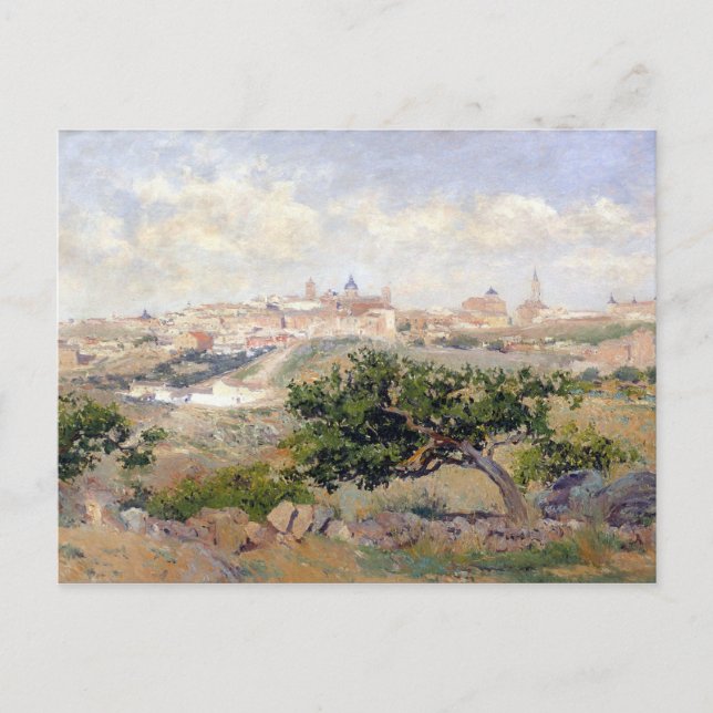 Aureliano de Beruete View of Toledo Postcard (Front)
