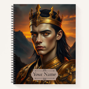 Aurelius the Solar Flame Personalised Fantasy Notebook