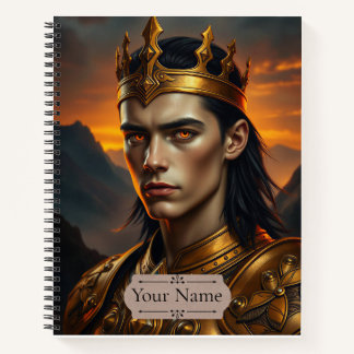 Aurelius the Solar Flame Personalised Fantasy Notebook