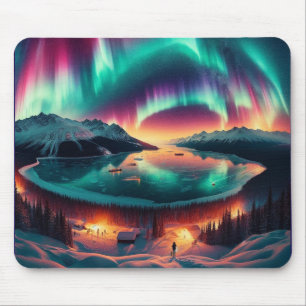 Aureola Borealis in Alaska Mouse Pad