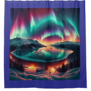 Aureola Borealis in Alaska Shower Curtain