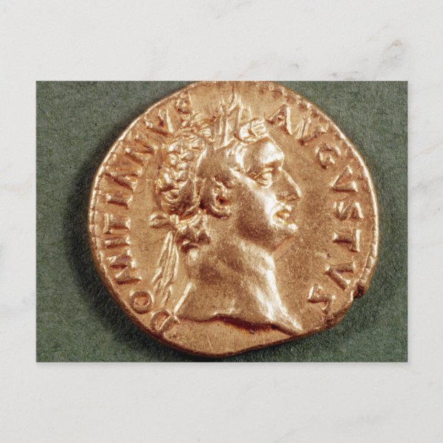 Aureus  of Domitian Postcard (Front)