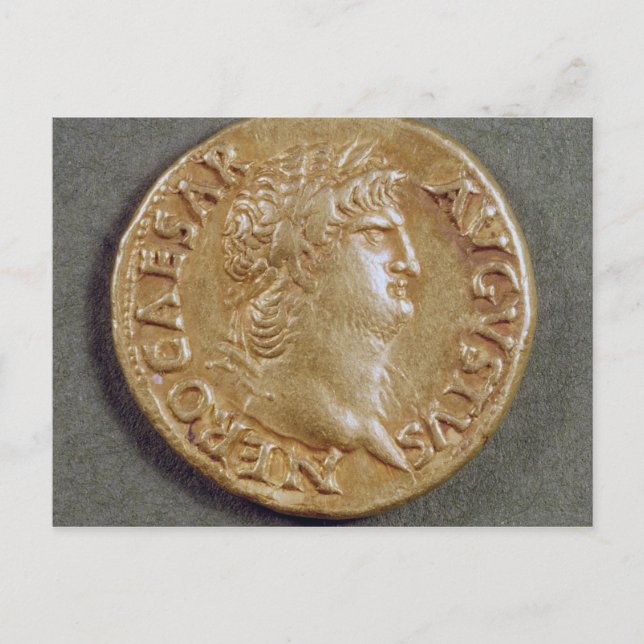 Aureus  of Nero Postcard (Front)