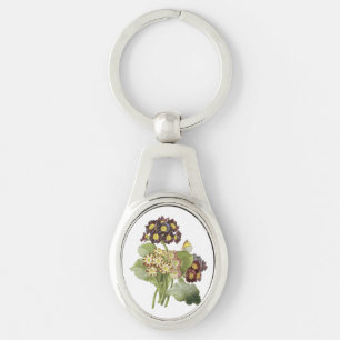 auricula(Primula auricula) by Redouté Key Ring