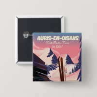 AURIS-EN-OISANS France ski poster