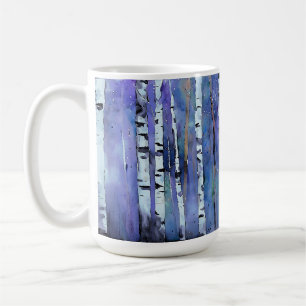 Aurora Among the Birch Coffee Mug