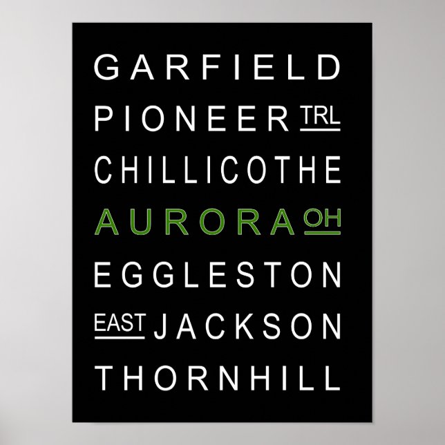 Aurora and Her Streets Poster (Front)