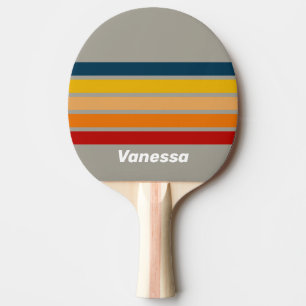 Aurora Arcade Across Striping with Name Ping Pong Paddle