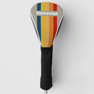 Aurora Arcade Pin Striped with Name Golf Head Cover
