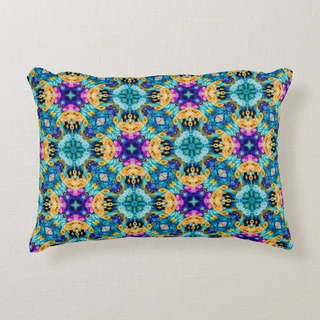 Aurora Blossom Tapestry Decorative Cushion (Front)