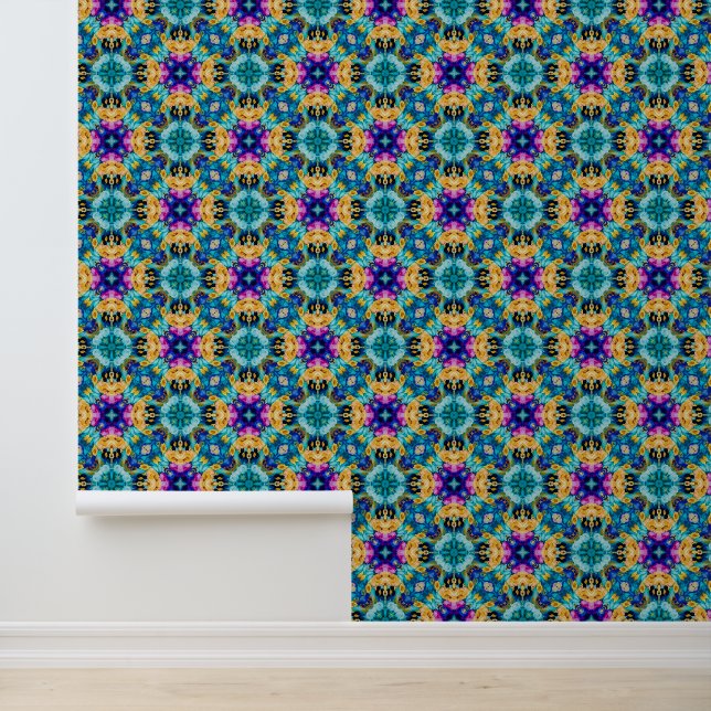 Aurora Blossom Tapestry Wallpaper (Application)
