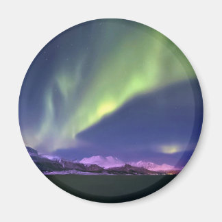 Aurora Borealis above Lyngenfjorden Norway Magnet
