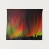 Aurora Borealis and trees