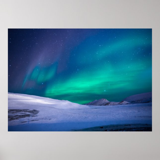 Aurora Borealis beautiful scenery Poster (Front)