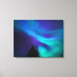 Aurora Borealis Canada Ontario Sudbury Canvas Print