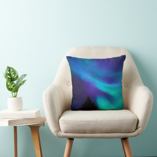 Aurora Borealis | Canada Ontario Sudbury Cushion