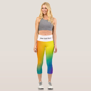 Aurora borealis capri leggings