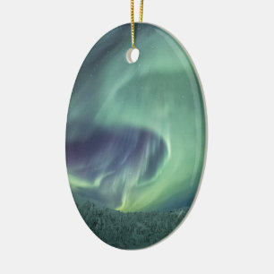 Aurora Borealis Ceramic Ornament