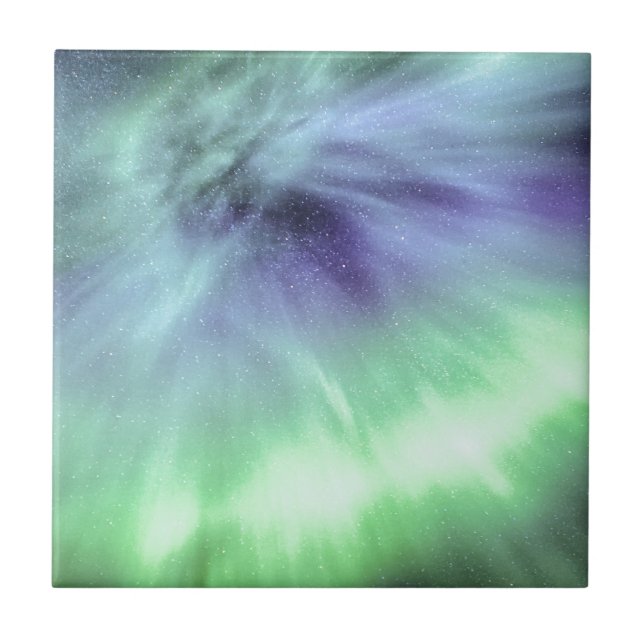 Aurora Borealis Ceramic Tile (Front)