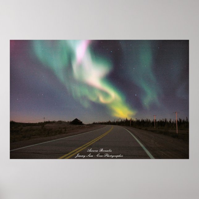 Aurora Borealis - Chisasibi Quebec Poster (Front)