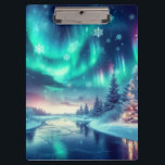 aurora borealis/Christmas/Winter Clipboard<br><div class="desc">hint of Christmas</div>