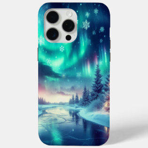 aurora borealis/Christmas/Winter iPhone 15 Pro Max Case