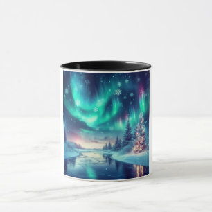 aurora borealis/Christmas/Winter Mug