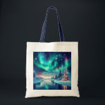aurora borealis/Christmas/Winter Tote Bag<br><div class="desc">hint of Christmas</div>