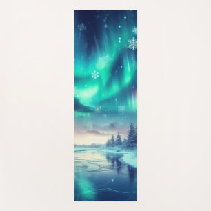 aurora borealis/Christmas/Winter Yoga Mat