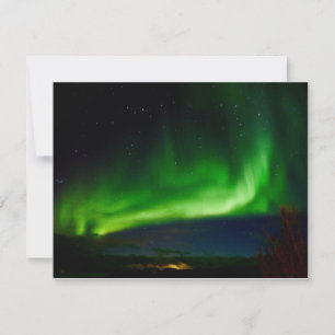 Aurora Borealis Colours The Night Sky Card