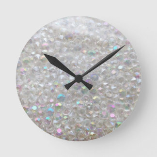 Aurora Borealis Crystals Image Wall Clock