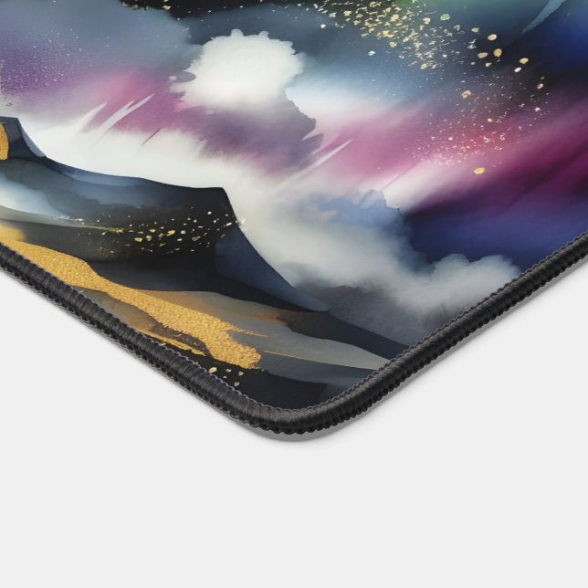 Aurora Borealis Desk Mat Northern Lights (Corner)