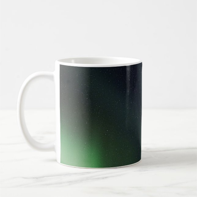 AURORA BOREALIS DURING NIGHT TIME COFFEE MUG (Left)