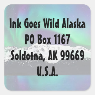 Aurora Borealis - Envelope Stickers