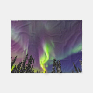 Aurora Borealis   Fairbanks, Alaska Fleece Blanket