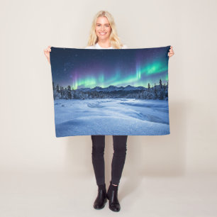Aurora Borealis Fleece Blanket